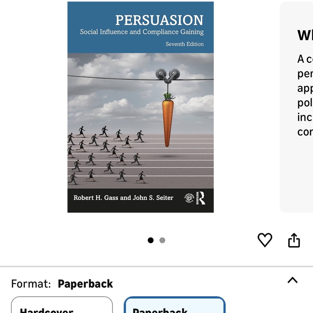 Persuasion by Gass & Seiter 7th edition